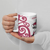 North Harbour Rugby New Zealand Ceramic Mug Aotearoa Maori Pukana Tiki Mascot