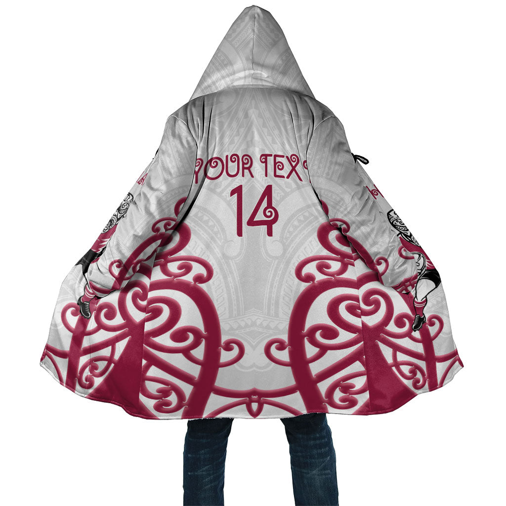 North Harbour Custom Rugby New Zealand Cloak Aotearoa Maori Pukana Tiki Mascot