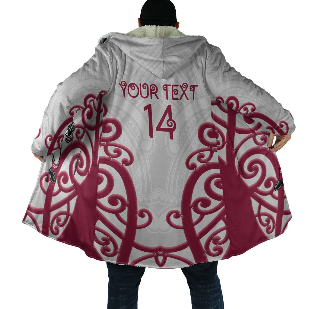 North Harbour Custom Rugby New Zealand Cloak Aotearoa Maori Pukana Tiki Mascot