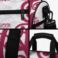 North Harbour Rugby New Zealand Duffle Bag Aotearoa Maori Pukana Tiki Mascot