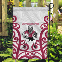 North Harbour Rugby New Zealand Garden Flag Aotearoa Maori Pukana Tiki Mascot