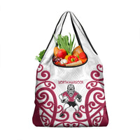 North Harbour Rugby New Zealand Grocery Bag Aotearoa Maori Pukana Tiki Mascot