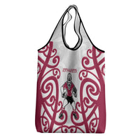 North Harbour Rugby New Zealand Grocery Bag Aotearoa Maori Pukana Tiki Mascot