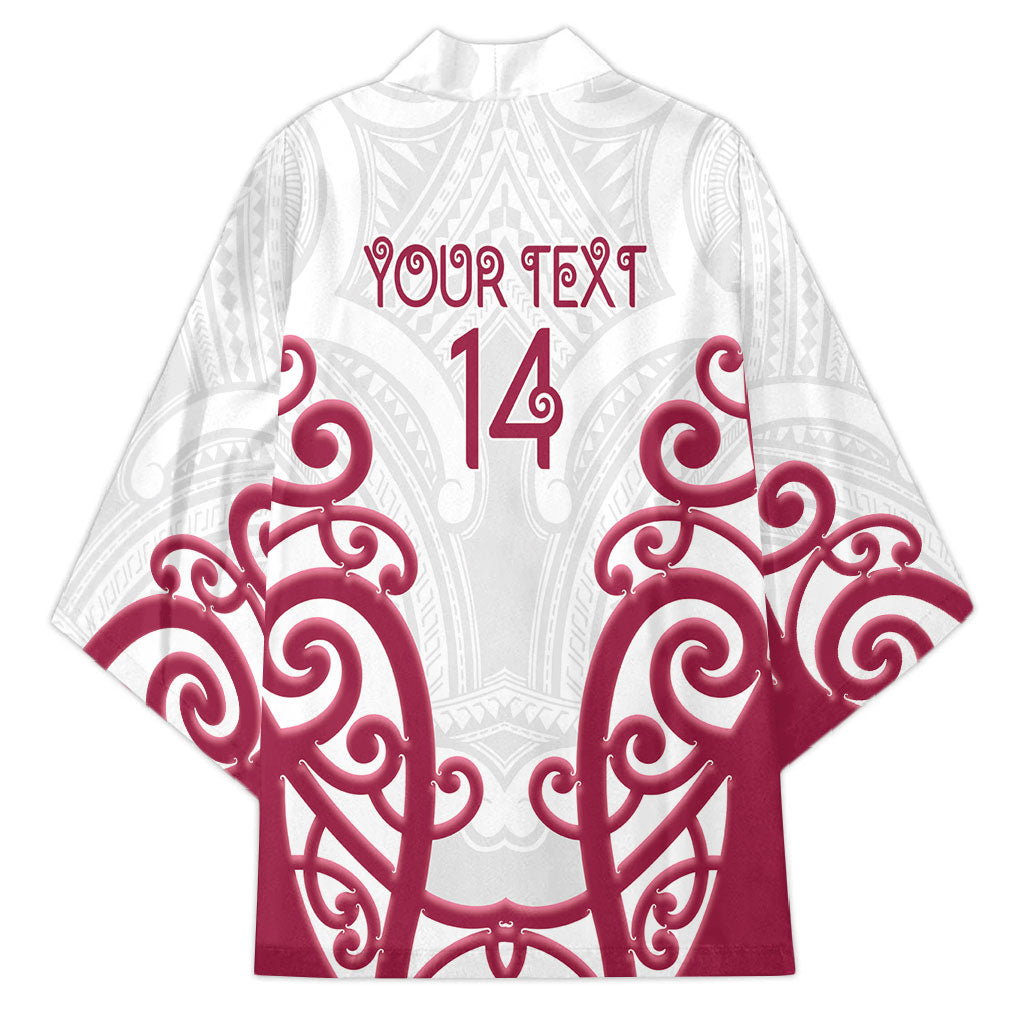 North Harbour Custom Rugby New Zealand Kimono Aotearoa Maori Pukana Tiki Mascot