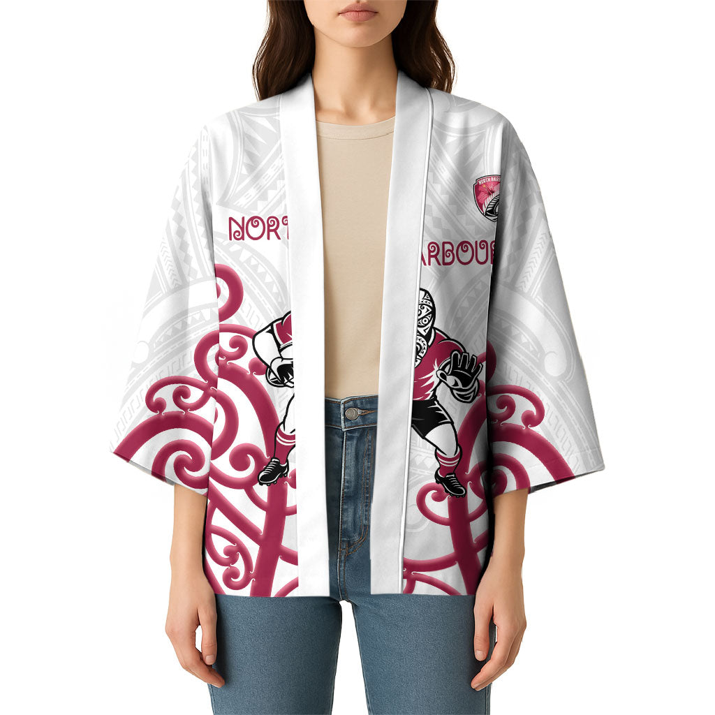 North Harbour Custom Rugby New Zealand Kimono Aotearoa Maori Pukana Tiki Mascot
