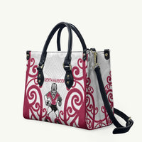 North Harbour Rugby New Zealand Leather Bag Aotearoa Maori Pukana Tiki Mascot