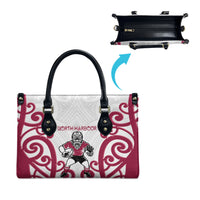 North Harbour Rugby New Zealand Leather Bag Aotearoa Maori Pukana Tiki Mascot
