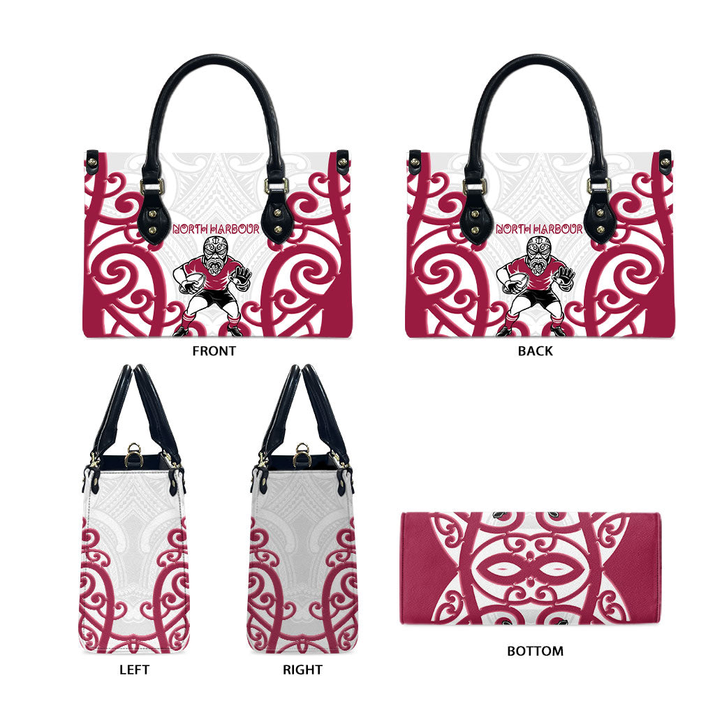 North Harbour Rugby New Zealand Leather Bag Aotearoa Maori Pukana Tiki Mascot