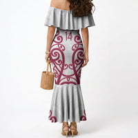 North Harbour Custom Rugby New Zealand Mermaid Dress Aotearoa Maori Pukana Tiki Mascot