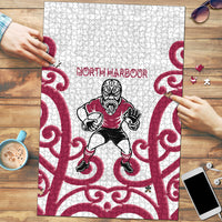 North Harbour Rugby New Zealand Puzzle Aotearoa Maori Pukana Tiki Mascot