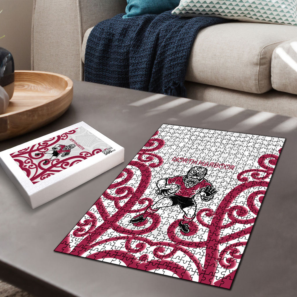 North Harbour Rugby New Zealand Puzzle Aotearoa Maori Pukana Tiki Mascot