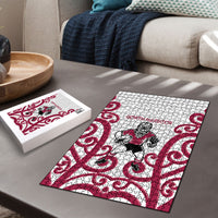 North Harbour Rugby New Zealand Puzzle Aotearoa Maori Pukana Tiki Mascot