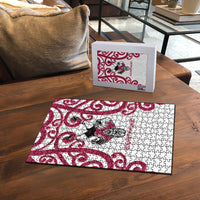 North Harbour Rugby New Zealand Puzzle Aotearoa Maori Pukana Tiki Mascot