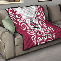 North Harbour Rugby New Zealand Quilt Aotearoa Maori Pukana Tiki Mascot