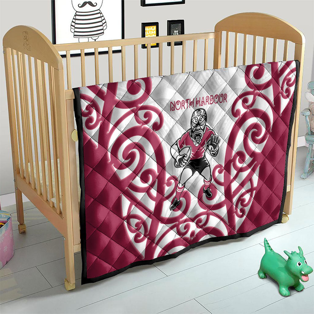 North Harbour Rugby New Zealand Quilt Aotearoa Maori Pukana Tiki Mascot