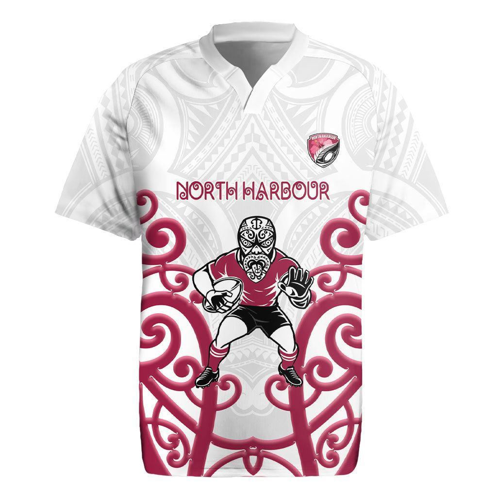 North Harbour Custom Rugby New Zealand Rugby Jersey Aotearoa Maori Pukana Tiki Mascot