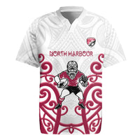 North Harbour Custom Rugby New Zealand Rugby Jersey Aotearoa Maori Pukana Tiki Mascot