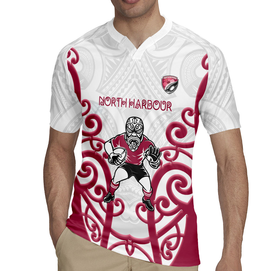 North Harbour Custom Rugby New Zealand Rugby Jersey Aotearoa Maori Pukana Tiki Mascot