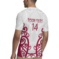 North Harbour Custom Rugby New Zealand Rugby Jersey Aotearoa Maori Pukana Tiki Mascot