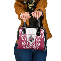 North Harbour Rugby New Zealand Shoulder Handbag Aotearoa Maori Pukana Tiki Mascot