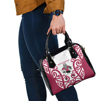 North Harbour Rugby New Zealand Shoulder Handbag Aotearoa Maori Pukana Tiki Mascot