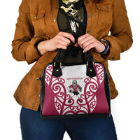 North Harbour Rugby New Zealand Shoulder Handbag Aotearoa Maori Pukana Tiki Mascot