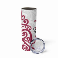 North Harbour Rugby New Zealand Skinny Tumbler Aotearoa Maori Pukana Tiki Mascot