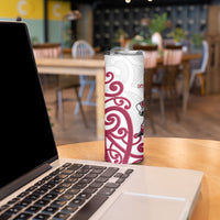 North Harbour Rugby New Zealand Skinny Tumbler Aotearoa Maori Pukana Tiki Mascot