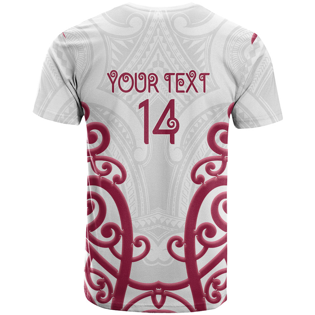 North Harbour Custom Rugby New Zealand T Shirt Aotearoa Maori Pukana Tiki Mascot