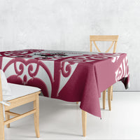 North Harbour Rugby New Zealand Tablecloth Aotearoa Maori Pukana Tiki Mascot