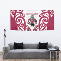 North Harbour Rugby New Zealand Tapestry Aotearoa Maori Pukana Tiki Mascot
