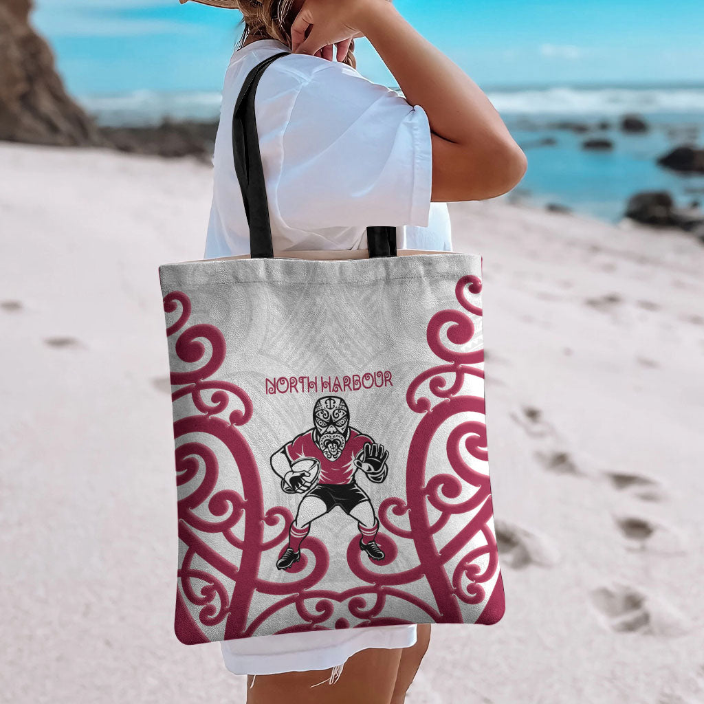 North Harbour Rugby New Zealand Tote Bag Aotearoa Maori Pukana Tiki Mascot