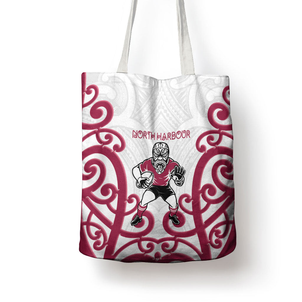 North Harbour Rugby New Zealand Tote Bag Aotearoa Maori Pukana Tiki Mascot