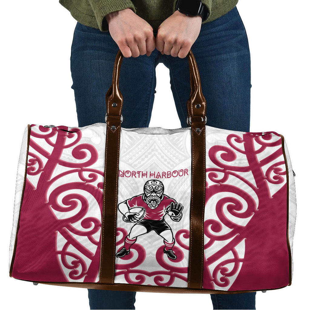 North Harbour Rugby New Zealand Travel Bag Aotearoa Maori Pukana Tiki Mascot