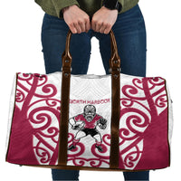 North Harbour Rugby New Zealand Travel Bag Aotearoa Maori Pukana Tiki Mascot