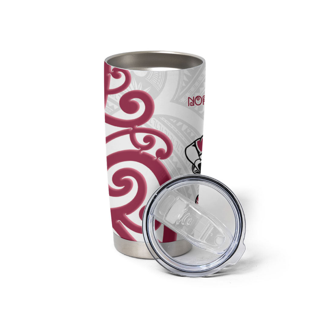 North Harbour Rugby New Zealand Tumbler Cup Aotearoa Maori Pukana Tiki Mascot