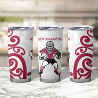 North Harbour Rugby New Zealand Tumbler Cup Aotearoa Maori Pukana Tiki Mascot