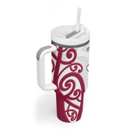 North Harbour Rugby New Zealand Tumbler With Handle Aotearoa Maori Pukana Tiki Mascot