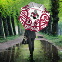 North Harbour Rugby New Zealand Umbrella Aotearoa Maori Pukana Tiki Mascot