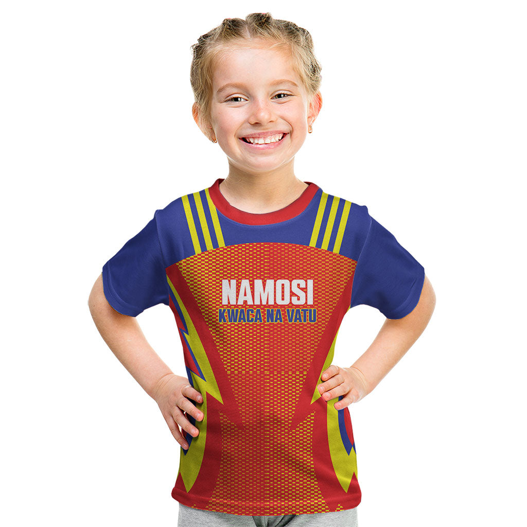 Namosi Fiji 2026 Rugby Custom Kid T Shirt Kwaca Na Vatu