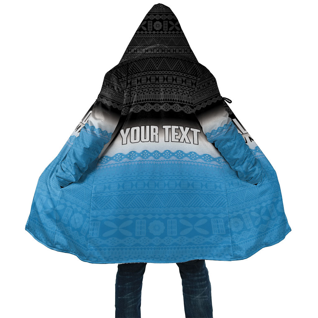 Malolo Fiji 2026 Rugby Personalised Cloak Me Kulu Na Darata Fijian Tapa Pattern LT14 Unisex Blue - Polynesian Pride