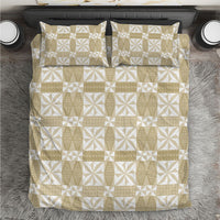 Beige Ngatu Pattern Malo e Lelei Tonga Bedding Set LT14 Beige - Polynesian Pride