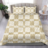 Beige Ngatu Pattern Malo e Lelei Tonga Bedding Set LT14 - Polynesian Pride