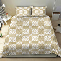 Beige Ngatu Pattern Malo e Lelei Tonga Bedding Set LT14 - Polynesian Pride