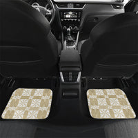 Beige Ngatu Pattern Malo e Lelei Tonga Car Mats