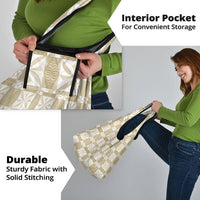 Beige Ngatu Pattern Malo e Lelei Tonga Grocery Bag
