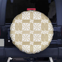 Beige Ngatu Pattern Malo e Lelei Tonga Spare Tire Cover
