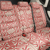 Red Ngatu Pattern Malo e Lelei Tonga Back Car Seat Cover