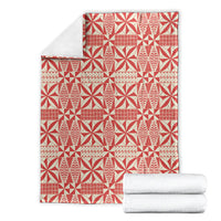 Red Ngatu Pattern Malo e Lelei Tonga Blanket LT14 - Polynesian Pride