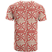 Red Ngatu Pattern Malo e Lelei Tonga T Shirt